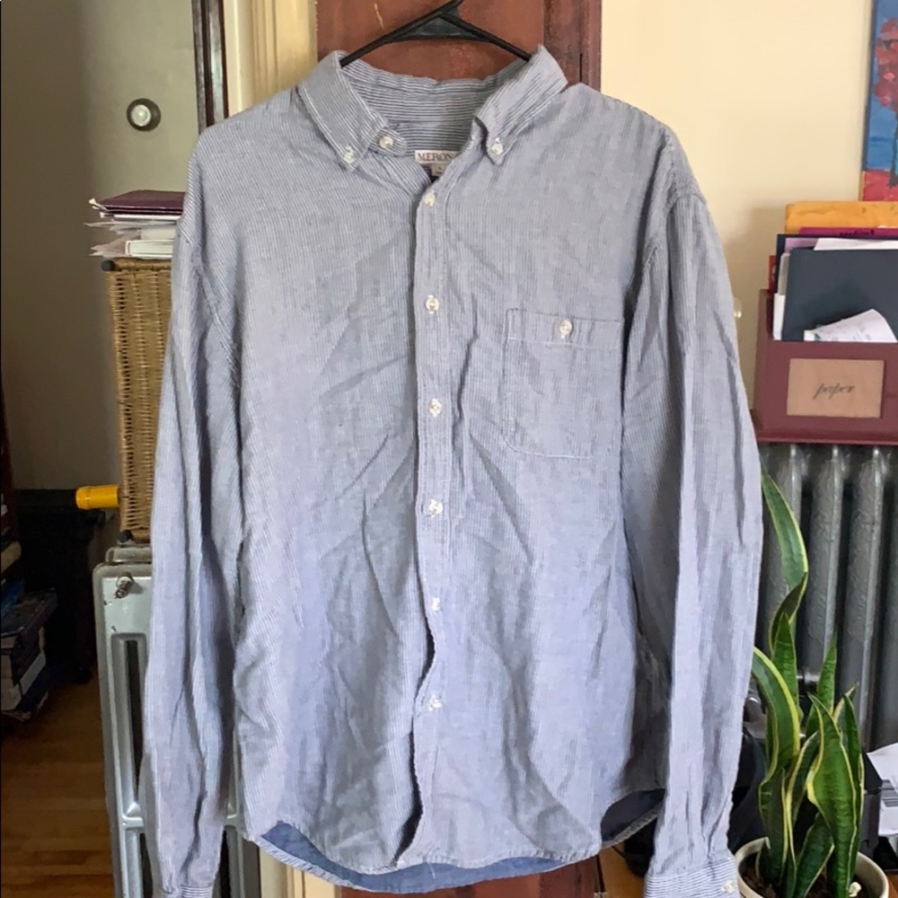 Comfy men’s striped button down